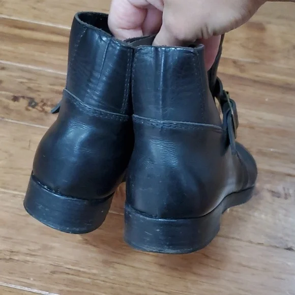 Golden Goose Hobby deluxe brand black booties